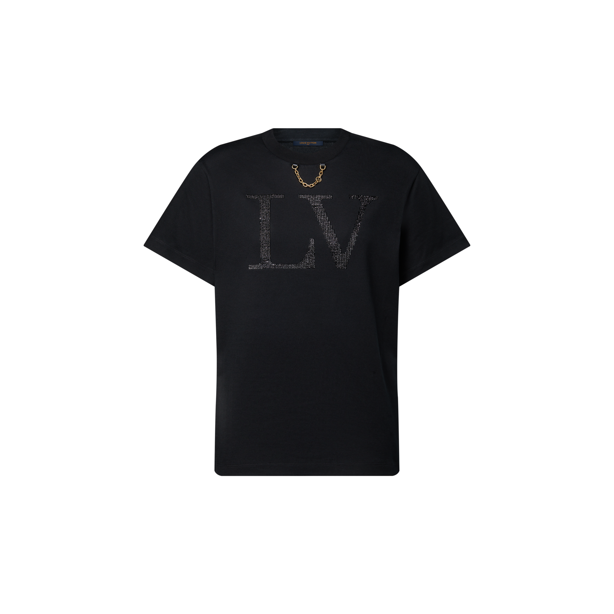 【即完品】Jent Louis Rhinestone T-Shirt jent louis Rhinestone T-Shirt ブラック L Jent Louis ラインストーン